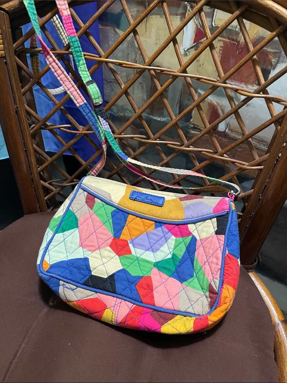 Vera Bradley Multicolor Quilted Patchwork Crossbody Bag